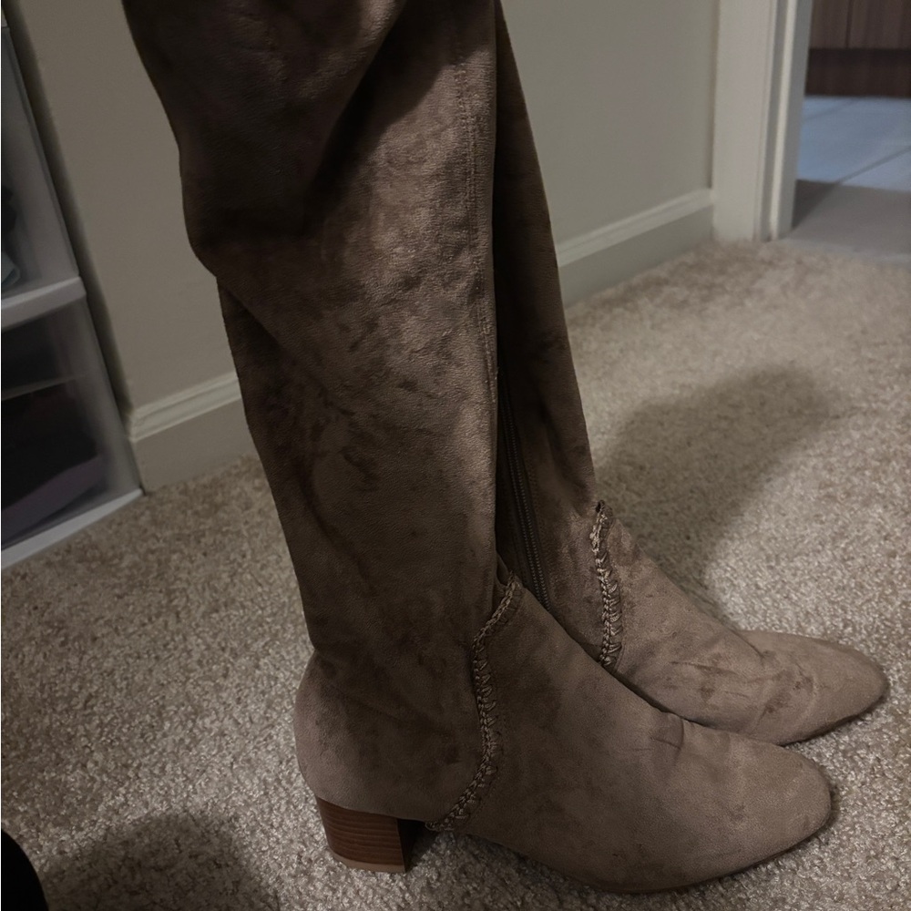Jack Rogers Women's Tan Knee-High Boots
